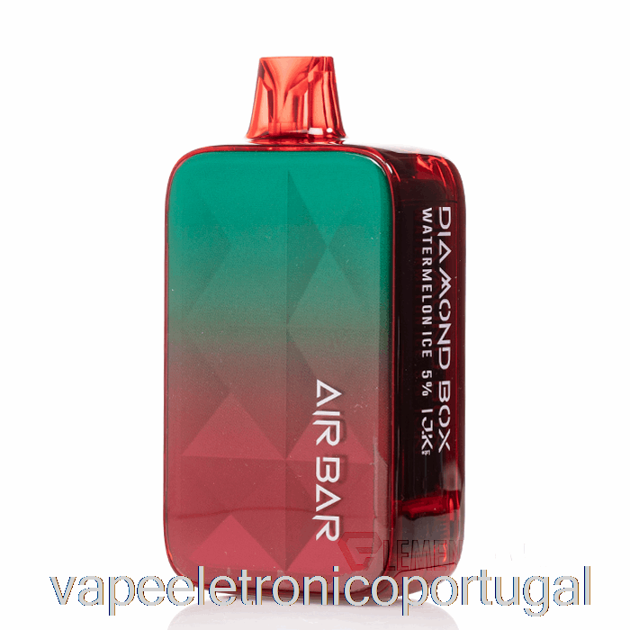 Vape Eletronico Air Bar Caixa De Diamante 20000 Gelo De Melancia Descartável
